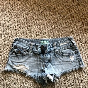 Hollister worn 1x jean shorts